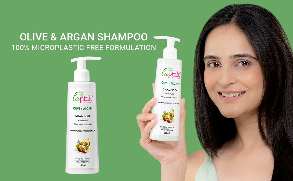 main banner olive and argan shampoo