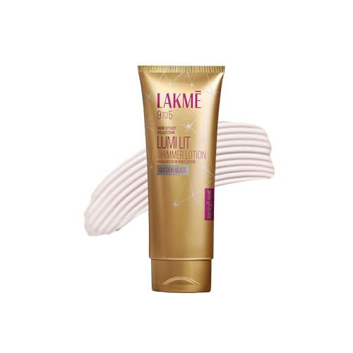 Lakme Lumi Lit Highlighter in Body Lotion with Hyaluronic Acid - Gold, 100g