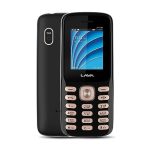 Lava A1 Vibe Keypad Mobile Phone with Vibration Alert | Smart AI Long-Lasting Battery | 1.8" Large Display | Military Grade Certified Body | Bluetooth Support | Number Talker | Black Gold