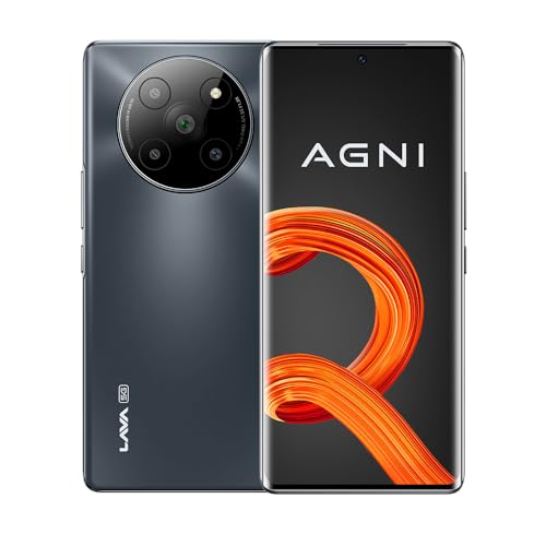 Lava Agni 2 5G (Glass Iron, 8GB RAM, 256GB Storage) |2.6GHz Dimensity 7050 6nm Processor | Curved Amoled Display| 13 5G Bands | Superfast 66W Charger | Clean Android (No Bloatware, No Ads)