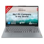 Lenovo IdeaPad Slim 3 12th Gen Intel Core i5-12450H 15.6" (39.6cm) FHD IPS Thin & Light Laptop (16GB/512GB SSD/Win 11/Office 21/Backlit KB/Alexa Built-in/3 Mon Game Pass/Arctic Grey/1.6Kg), 83ER008GIN