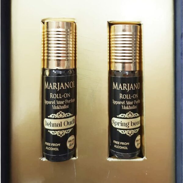 Marjanol Spring Beauty & Dehnal Oudh Attar 6 ML Each-Combo Pack Of 2