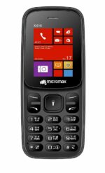 Micromax All-New X416 keypad Mobile with 1.8" Screen|Auto Call Recording | Power Saving Mode| Bright Torch | Expandable Storage Upto 16GB | Wireless FM | Black & Blue