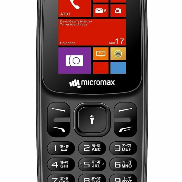 Micromax All-New X416 keypad Mobile with 1.8" Screen|Auto Call Recording | Power Saving Mode| Bright Torch | Expandable Storage Upto 16GB | Wireless FM | Black & Blue