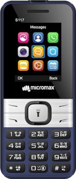 Micromax S117, Dual Sim Keypad with Long Lasting Battery & Dedicated Notification Ring, Wireless FM with Auto Call Recording, Camera| Blue