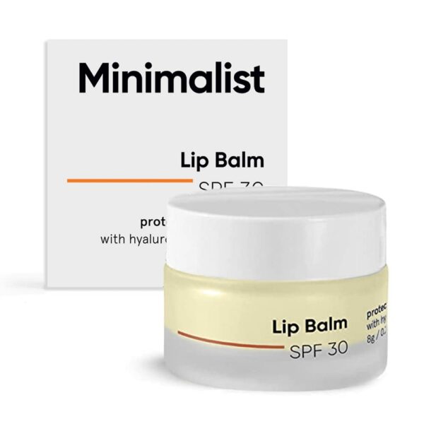 Minimalist Spf 30 Lip Balm With Ceramides & Hyaluronic Acid | Lip Protection & Nourishment | For Women & Men | 8 Gm, Off White