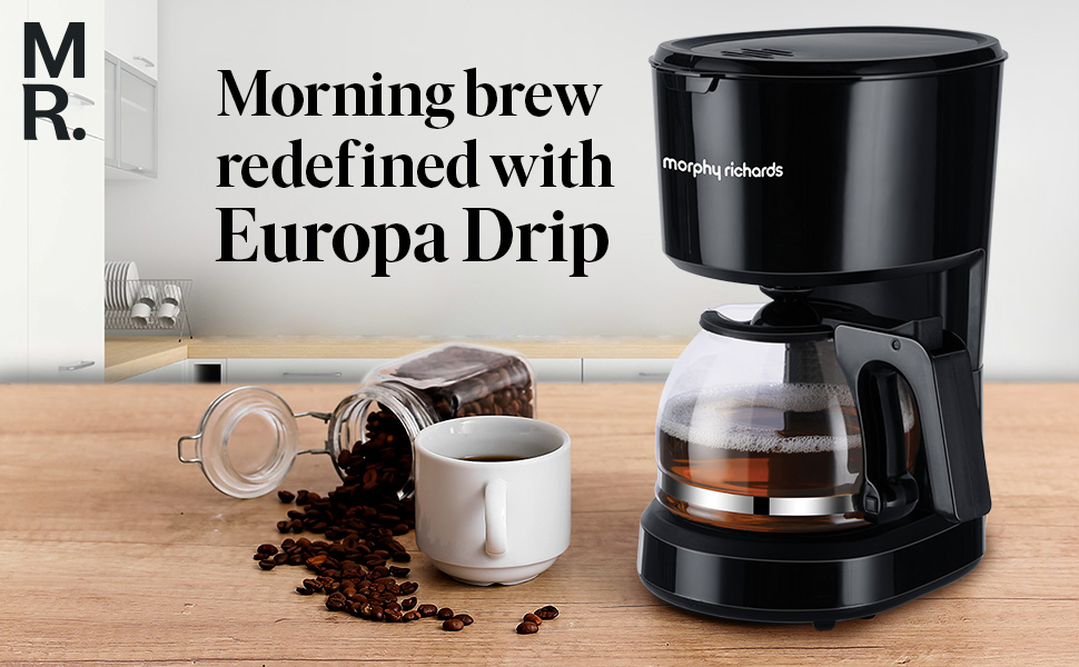 Morphy Richards Europa Drip 600-Watt 6-cup Drip Coffee Maker