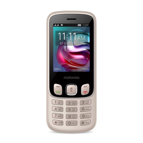 Motorola a70 keypad Mobile Dual Sim with Expandable Memory Upto 32GB,Camera, 2.4 inch Screen with 1750 mAh Battery, Rose Gold