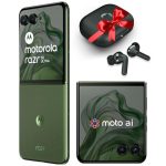 Motorola razr 50 ultra (Spring Green, 12GB RAM, 512GB Storage) | with moto buds+ | moto ai | 4.0" external AMOLED display | Snapdragon 8s Gen 3 | 6.9" AMOLED 165Hz display | 32MP selfie camera