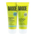 Moxie Beauty Wavy Vibe Setter Duo | Boosts Definition & Retains 94% Moisture | Flexi Styling Serum Gel (120ml) & Weightless Leave-In Conditioner (120ml)