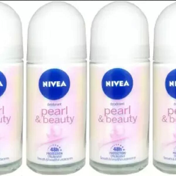 NIVEA Pearl & Beauty Deodorant Roll-on 4 Units of 25ml Deodorant Roll-on - For Women (100 ml, Pack of 4)