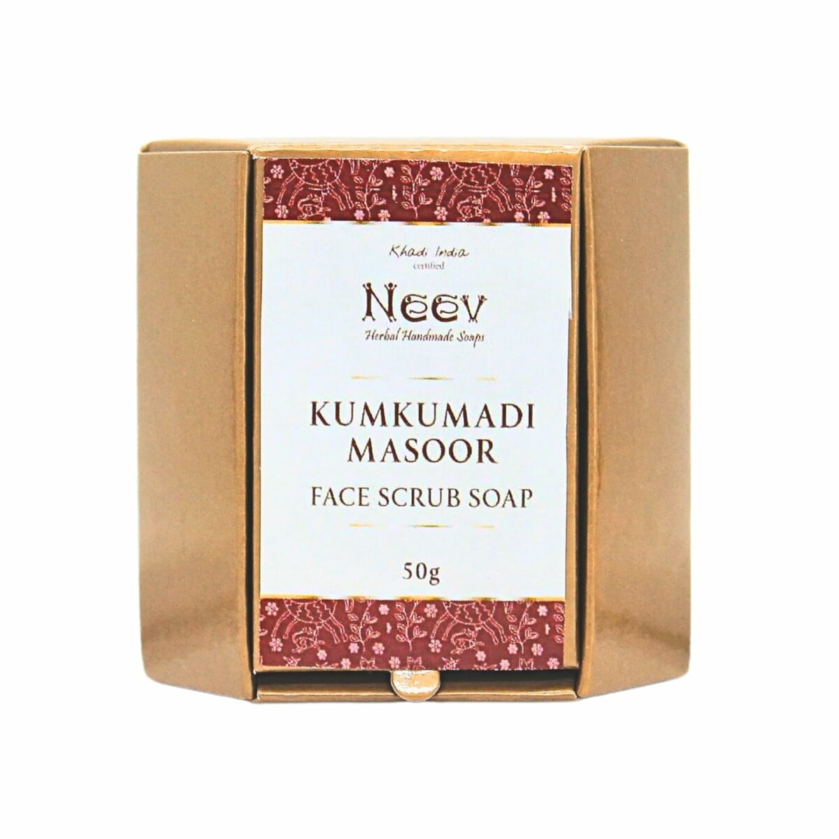 Neev Kumkumadi Face Scrub Soap -Brightens and Smoothens Skin for a Radiant Glow