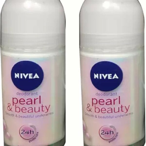 Nivea PEARL AND BEAUTY (PACK OF 2) Deodorant Roll-on - For Women (100 ml, Pack of 2)