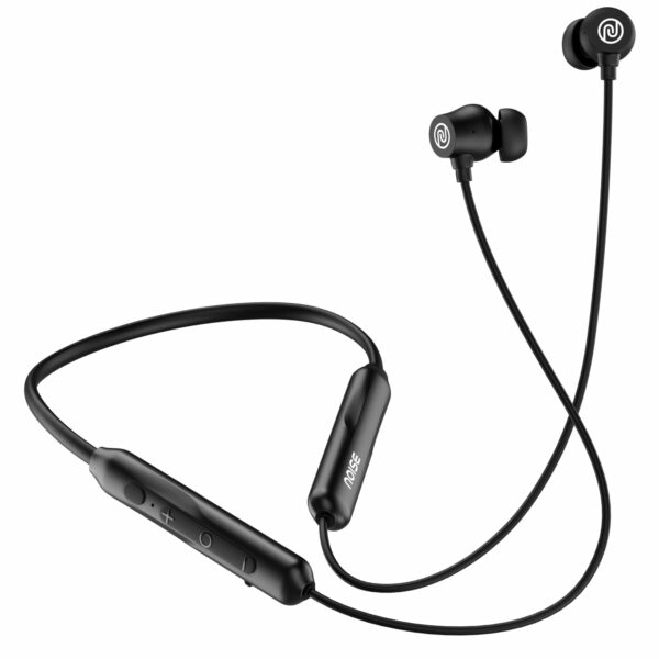 Noise Airwave Pro Bluetooth in Ear Neckband with Upto 32 dB ANC, 60H of Playtime, Dual Device Pairing, 3 Mic ENC for Calling, Low Latency(Upto 40ms), 13mm Driver (Matte Black)