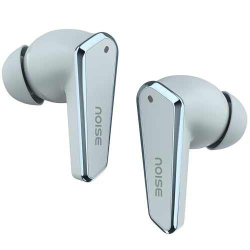 Noise Buds N1 in-Ear Truly Wireless Earbuds with Chrome Finish, 40H of Playtime, Quad Mic with ENC, Ultra Low Latency(up to 40 ms), Instacharge(10 min=120 min), BT v5.3(Ice Blue)