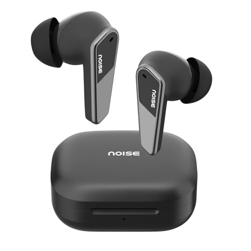 Noise Newly Launched Buds N1 Pro in-Ear Truly Wireless Earbuds with Metallic Finish, ANC(Upto 32dB), 60H of Playtime, Dual Pairing, Instacharge(10 min=200 min), BT v5.3(Chrome Black)