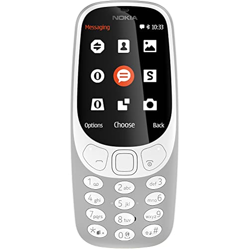 Nokia 3310 Dual SIM Keypad Phone with MP3 Player, Wireless FM Radio and Rear Camera | Grey