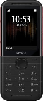 Nokia 5310 Dual SIM Keypad Phone with MP3 Player, Wireless FM Radio and Rear Camera with Flash | Black/Red