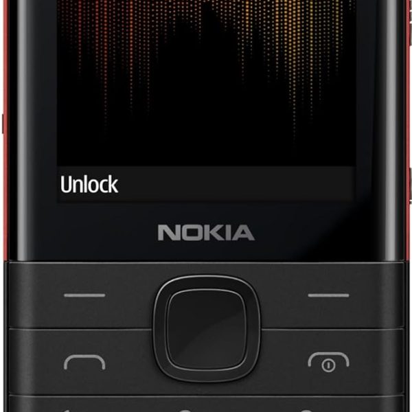 Nokia 5310 Dual SIM Keypad Phone with MP3 Player, Wireless FM Radio and Rear Camera with Flash | Black/Red