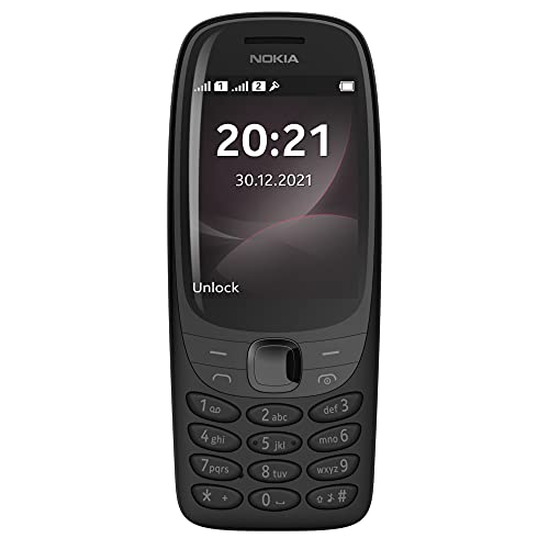 Nokia 6310 Dual SIM Keypad Phone with a 2.8” Screen, Wireless FM Radio and Rear Camera with Flash | Black