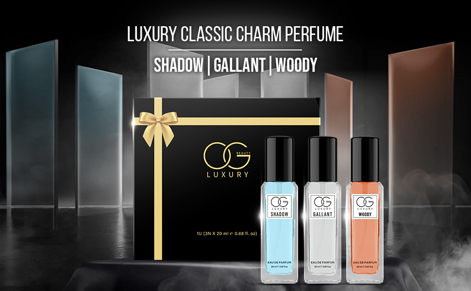 OG BEAUTY LUXURY Classic Charm Gift Set Pack of 3, 20 ml