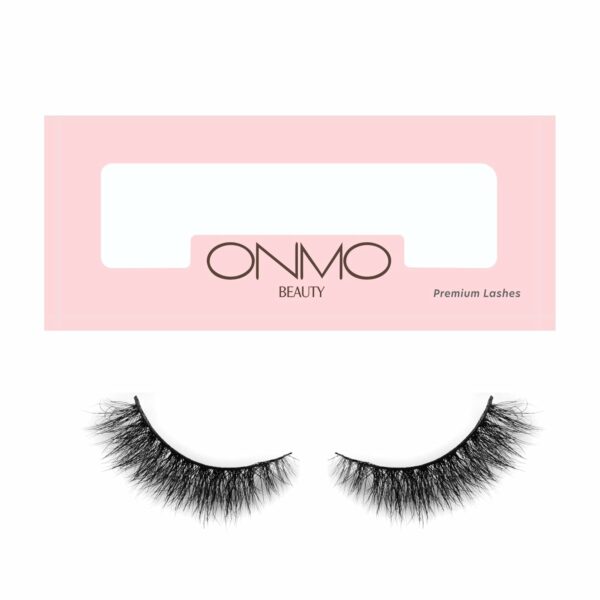 ONMO Beauty False Eyelash For Women-Natural & Lightweight Faux Mink Fake Eyelashes/Long Lasting Eye Makeup Lash 5D / Soft & Comfortable Black Reusable Cat Eye Lashes -Fluttery & Wispy (roseate)