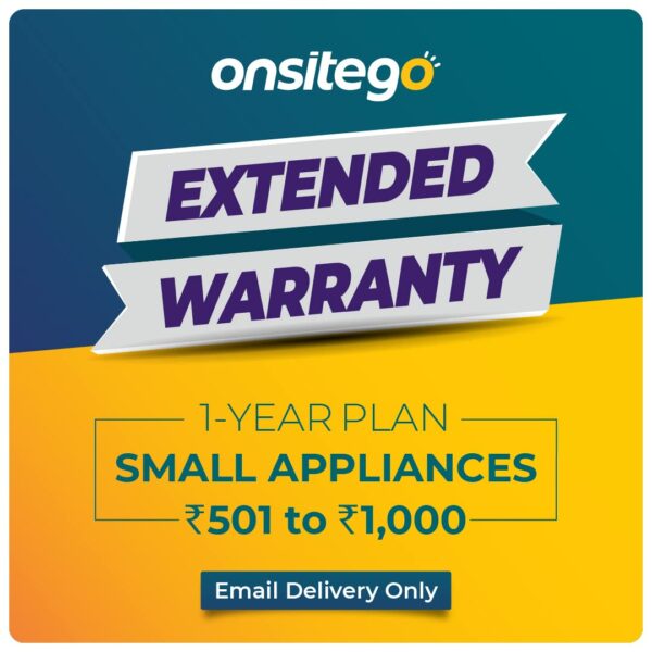 Onsitego 1 Year Extended Warranty for Small Home & Kitchen Appliances from Rs. 501-1000 (Email Delivery - No Physical Kit)