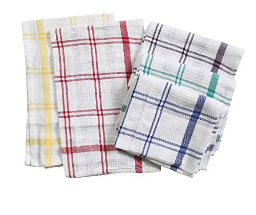 PIXEL HOME Cotton Kitchen Cleaning Towel (Set of 5 Pcs, White)