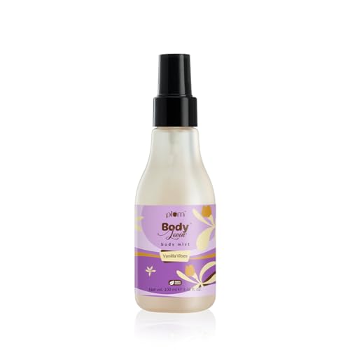 Plum BodyLovin' Vanilla Vibes Body Mist | Long Lasting Vanilla Fragrance For Women With Warm & Cozy Vanila Scent | High On Fun | Travel-Friendly Perfume Body Spray 100 ml