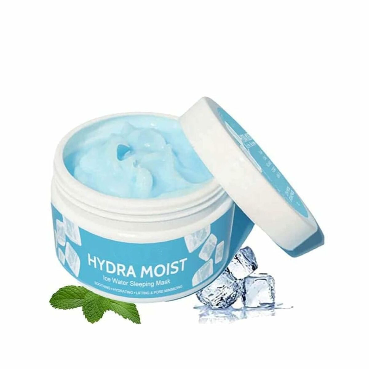 Ratandas Hydra Moist Ice Water Sleeping Mask, Intense Moisturizing And Skin Strengthening | With Probiotic & Ice Water I Barrier Repair Cream | For Dry Skin, Normal Skin & Sensitive Skin - 100Ml