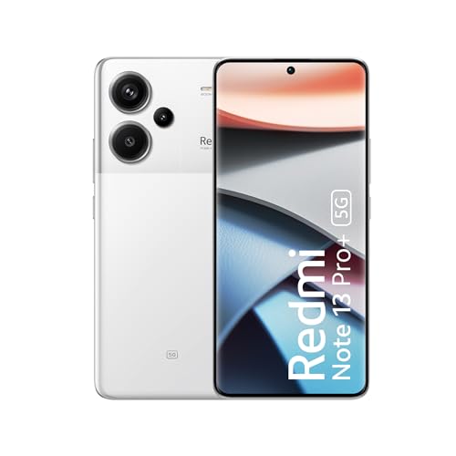 Redmi Note 13 Pro+ (Fusion White, 12GB RAM, 512GB Storage) | World's First Mediatek 7200 Ultra 5G | 200MP Hi-Res Camera | 1.5K Curved AMOLED | 120W HyperCharge