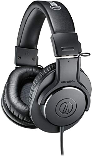 (Refurbished) Audio-Technica ATH-M20X Over-Ear Professional Studio Monitor Headphones (Black)