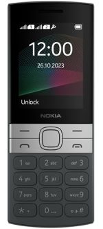 (Refurbished) Nokia 150 Dual SIM Premium Keypad Phone | Rear Camera, Long Lasting Battery Life, Wireless FM Radio & MP3 Player and All-New Modern Premium Design | Black