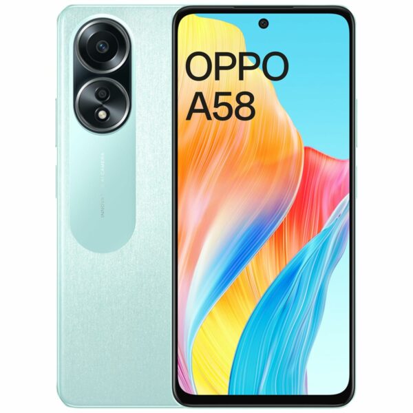 (Refurbished) Oppo A58 (Dazzling Green, 6GB RAM, 128GB Storage) | 5000 mAh Battery and 33W SUPERVOOC | 6.72" FHD+ Punch Hole Display | Dual Stereo Speakers with No Cost EMI/Additional Exchange Offers