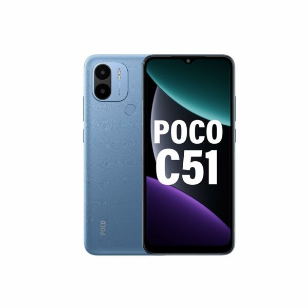 (Refurbished) POCO C51 (Royal Blue, 6GB RAM, 128GB Storage)