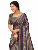 SAREE MALL Women's Soft Silk Leheriya Printed Saree With Unstitched Blouse Piece(HBUTAI40125_5D_Parent)