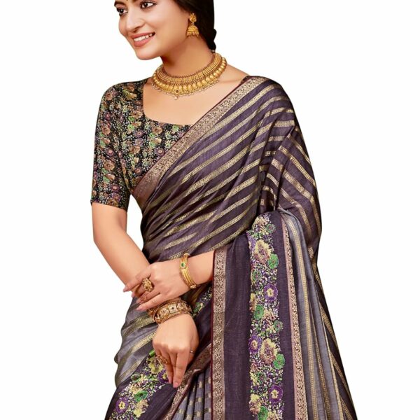 SAREE MALL Women's Soft Silk Leheriya Printed Saree With Unstitched Blouse Piece(HBUTAI40125_5D_Parent)