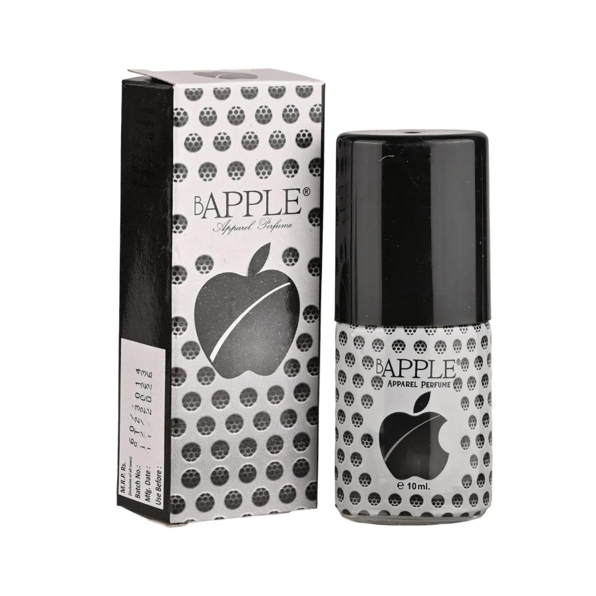 SP7 Bapple Apparel Perfume, 10 ml, Black Bottle with Skull Pattern