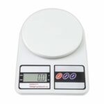 Suzec Kitchen Scale Multipurpose Portable Electronic Digital Weighing Scale | Weight Machine With Back light LCD Display | White |10 kg