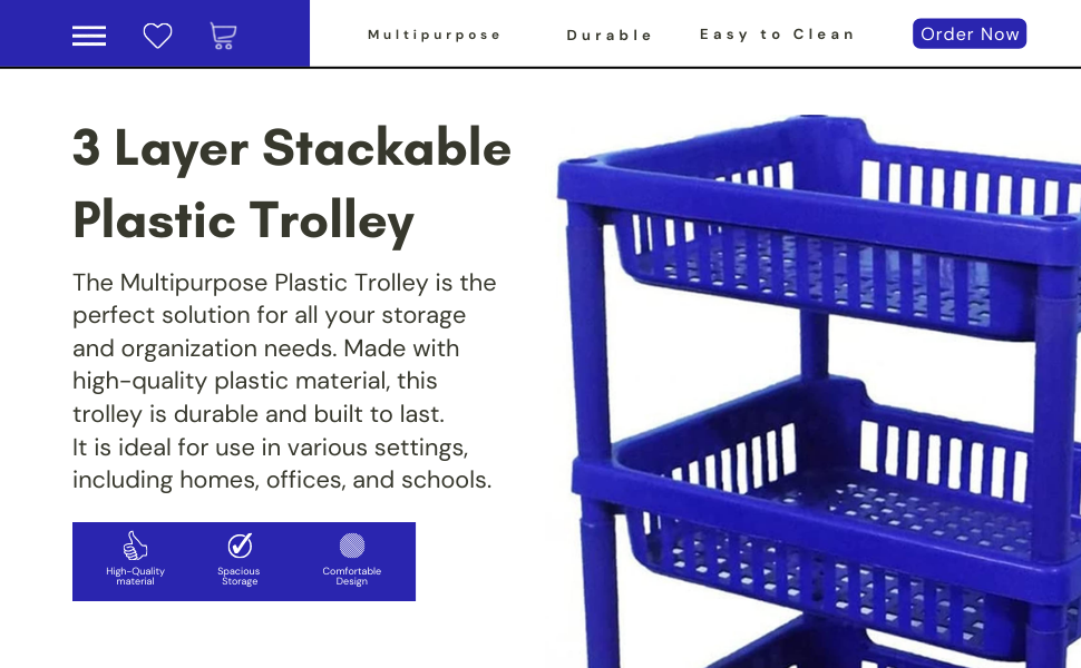 Multipurpose Plastic Trolley