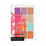 Swiss Beauty 24/7 Passport Eyeshadow Palette with 12 matte, glittery and shimmery shades | With easy to blend in and highly pigmented shades Eye makeup Palette | Shade- Grand Arrival - Party, 10.5g