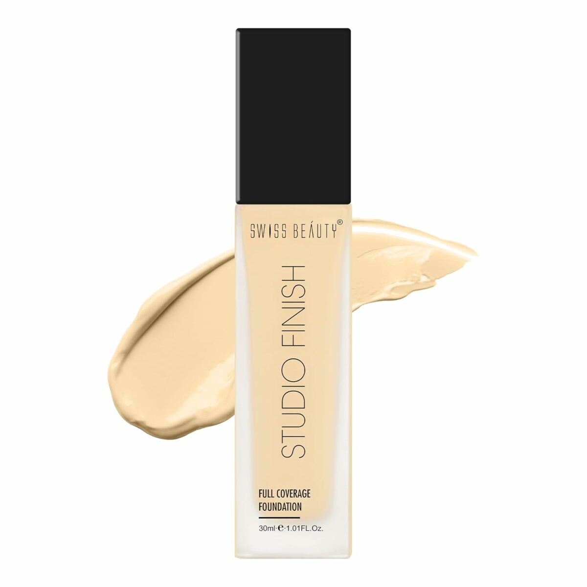 Swiss Beauty Studio Finish Full coverage Foundation, Face Makeup, Shade- Ivory Fair, 30ml