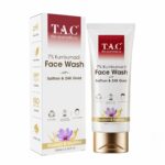 TAC 7% Kumkumadi Face Wash with Saffron | Hydrating Face Wash with Niacinamide | Chemical & Sulphate Free | Glowing Skin | Glycolic Acid | Salicylic Acid | Non Drying | All Skin Types | 100gm