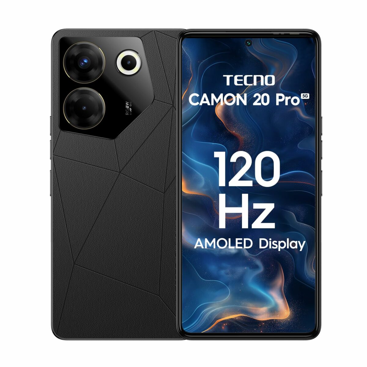 TECNO Camon 20s Pro 5G (Dark Welkin, 8GB RAM,256GB Storage)| MediaTek Dimensity 8020 Processor | 64MP RGBW(G+P) OIS Rear Camera|6.67 FHD+ Big AMOLED Screen