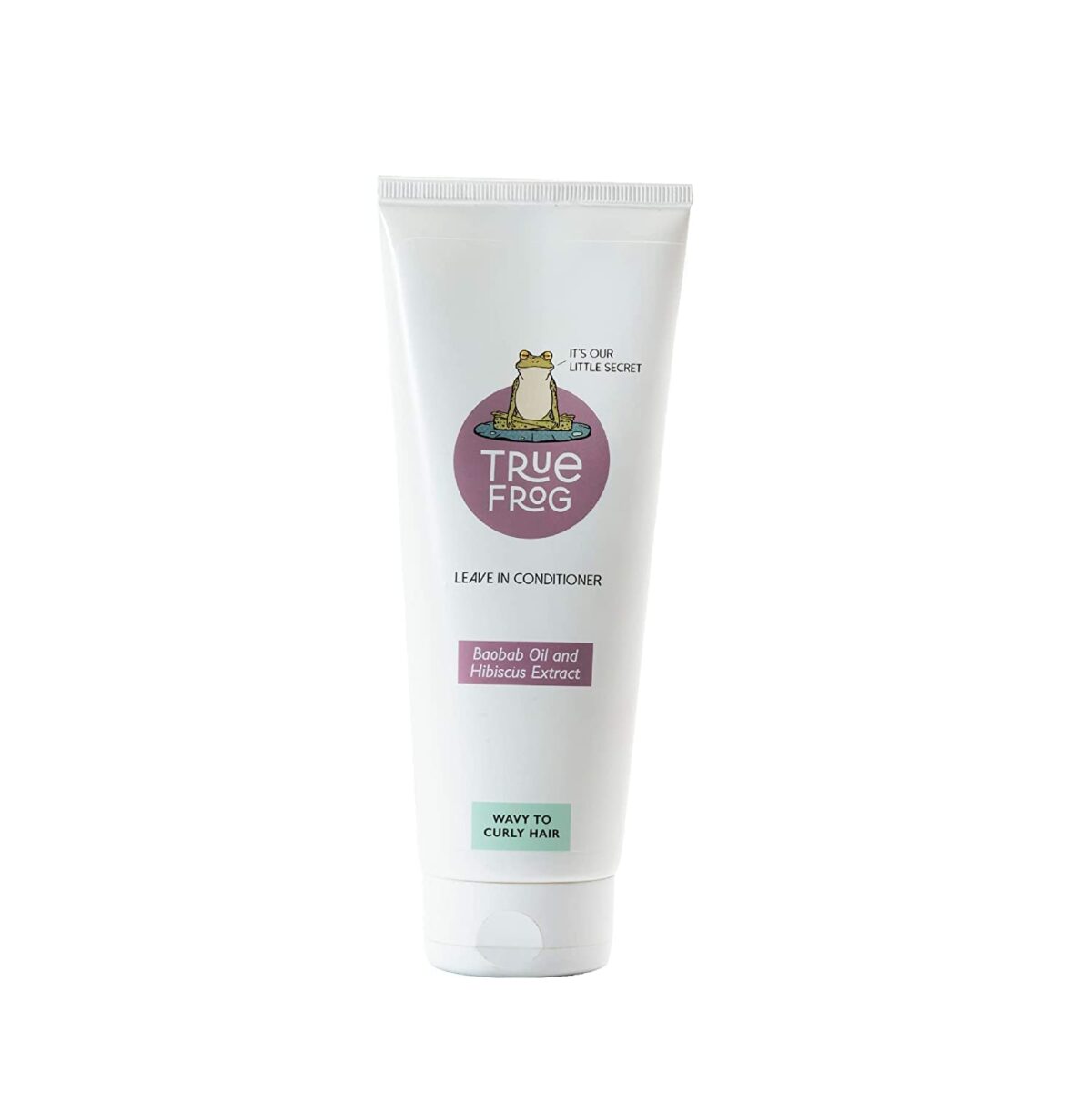 TRue FRoG Leave-In Conditioner For Curly, Wavy, Dry And Frizzy Hair With Baobab Oil And Hibiscus Extracts, Silicone Free, Phthalate Free & Paraben Free-200 Gm,1 Count