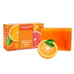 Vaadi Herbals Vitamin C Face & Body Soap | Extracts of Natural Ingredients | For Skin Brightening, Anti-Ageing Effect