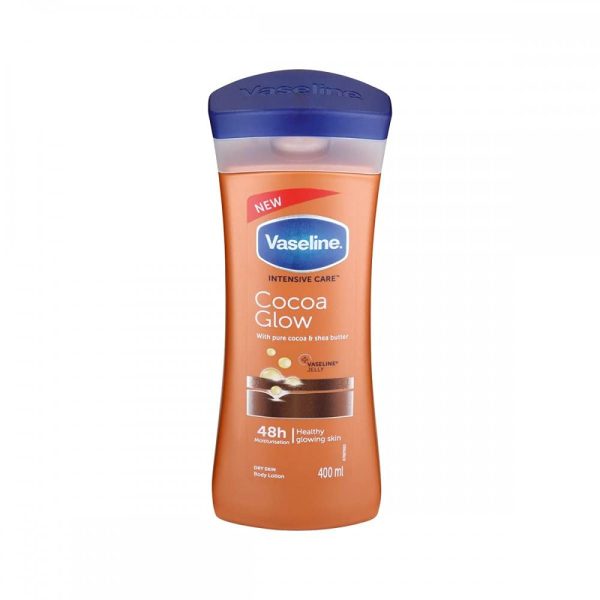 Vaseline Intensive Care Cocoa Glow 48H Body Lotion-Imported, 400 ml (Pack of 1)