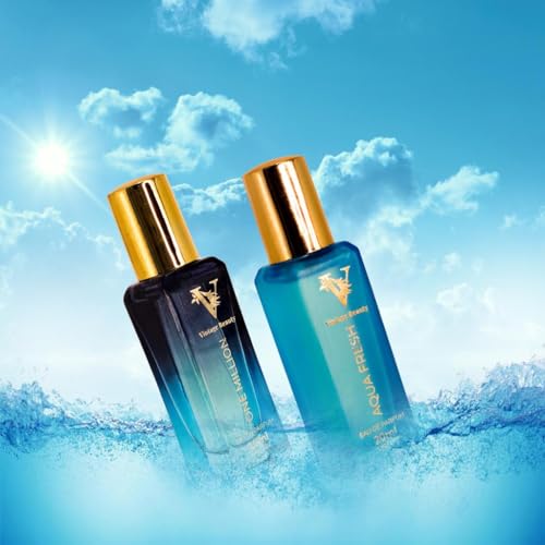 Vintage Beauty Unisex Eau De Perfum Gift Set 2 x 20ml for Men & Women with One Million, AQUA Fresh Long Lasting EDP Fragrance Scent (Pack Of 2)