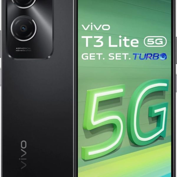 Vivo T3 Lite 5G Smartphone (Majestic Black, 4GB Ram 128GB Storage)