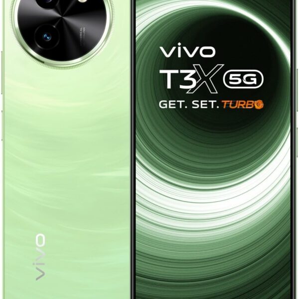 Vivo T3x 5G (Celestial Green, 6GB RAM+ 128GB Storage) Snapdragon 6 Gen1 Processor | LED Display | Dual SIM | 6000mAh Battery